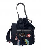 PRADAプラダ）の古着「ロボパッチ ナイロンショルダーバッグ」｜ブラック