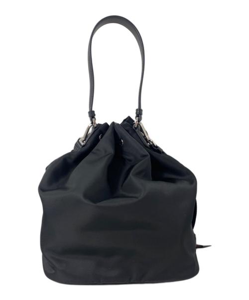 PRADA（プラダ）PRADA (プラダ) ロボパッチ ナイロンショルダーバッグ ブラックの古着・服飾アイテム