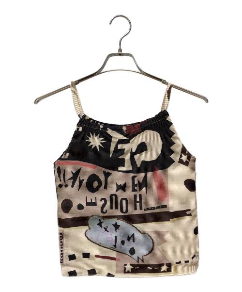 me ISSEY MIYAKE（ミーイッセイ ミヤケ）me ISSEY MIYAKE (ミーイッセイ ミヤケ) 総柄プリーツキャミソール マルチカラー サイズ:Freeの古着・服飾アイテム