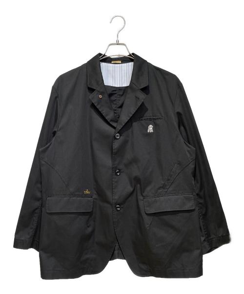 The shepherd UNDERCOVER（ザシェパード アンダーカバー）The shepherd UNDERCOVER (ザシェパード アンダーカバー) T/CツイルパッカリングルーズJKT ブラック サイズ:3の古着・服飾アイテム