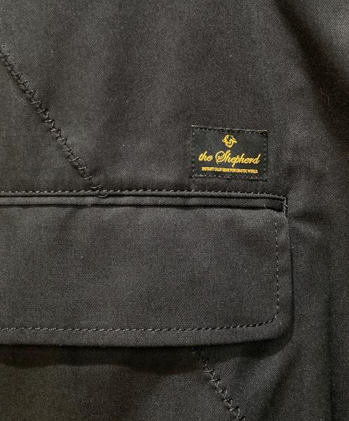 The shepherd UNDERCOVER（ザシェパード アンダーカバー）The shepherd UNDERCOVER (ザシェパード アンダーカバー) T/CツイルパッカリングルーズJKT ブラック サイズ:3の古着・服飾アイテム