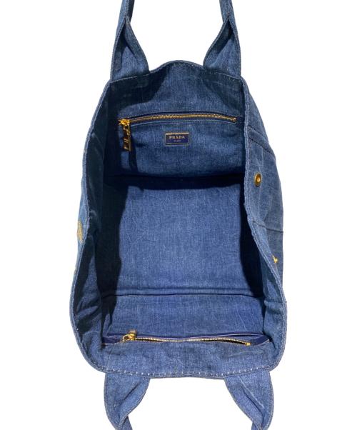 PRADA（プラダ）PRADA (プラダ) カナパ ハンドバッグ インディゴの古着・服飾アイテム