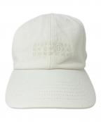 MM6 Maison Margielaエムエムシックスメゾンマルジェラ）の古着「25SS ベースボールキャップ」｜ホワイト