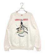 SAINT MICHAEL×攻殻機動隊セントマイケル×コウカクキドウタイ）の古着「GS_CRW-N SWT / GST IN THE S」｜ホワイト