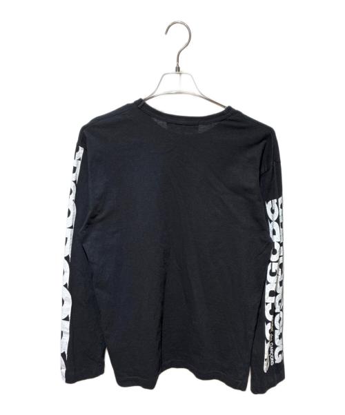 CDG（シーディージー）CDG (シーディージー) ロゴスリーブプリントTシャツ ブラック サイズ:Lの古着・服飾アイテム