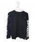 CDG (シーディージー) ロゴスリーブプリントTシャツ ブラック サイズ:L：12000円