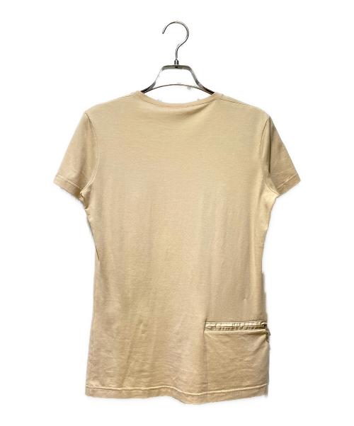 PRADA SPORTS（プラダスポーツ）PRADA SPORTS (プラダスポーツ) ポケット付きTシャツ ベージュ サイズ:Sの古着・服飾アイテム