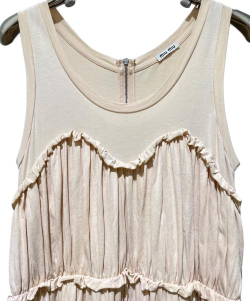 MIU MIU（ミュウミュウ）MIU MIU (ミュウミュウ) ノースリーブワンピース ピンク サイズ:XSの古着・服飾アイテム