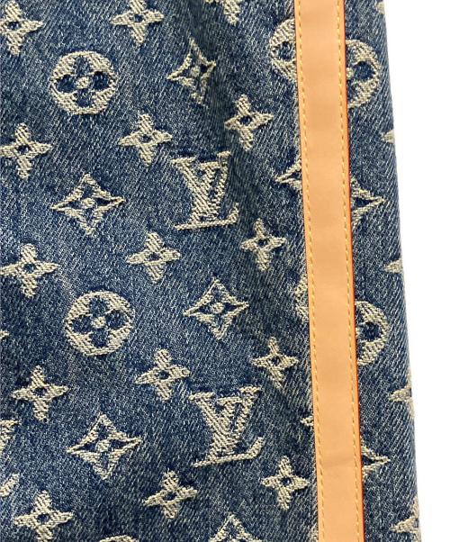 LOUIS VUITTON（ルイ ヴィトン）LOUIS VUITTON (ルイ ヴィトン) 25SS  Side Leather Line Monogram Tailored Denim Pants/サイドレザーライン モノグラムテーラードデニムパンツ インディゴ サイズ:28の古着・服飾アイテム