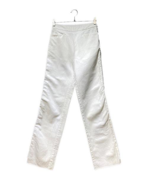 MM6 Maison Margiela（エムエムシックスメゾンマルジェラ）MM6 Maison Margiela (エムエムシックスメゾンマルジェラ) サイドジップデニムパンツ ホワイト サイズ:38の古着・服飾アイテム