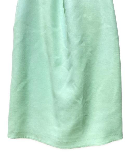 GUCCI（グッチ）GUCCI (グッチ) リボンデザインワンピース 黄緑 サイズ:40の古着・服飾アイテム