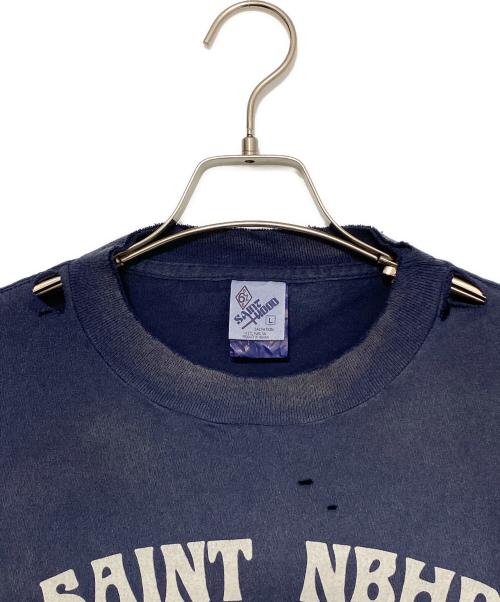 SAINT MICHAEL（セントマイケル）SAINT MICHAEL (セントマイケル) NEIGHBORHOOD (ネイバーフッド) STHD . SS TEE SAINT NBHD ネイビー サイズ:Lの古着・服飾アイテム