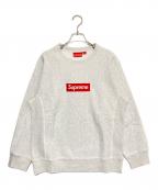 SUPREMEシュプリーム）の古着「Box Logo Crewneck」｜ライトグレー×レッド