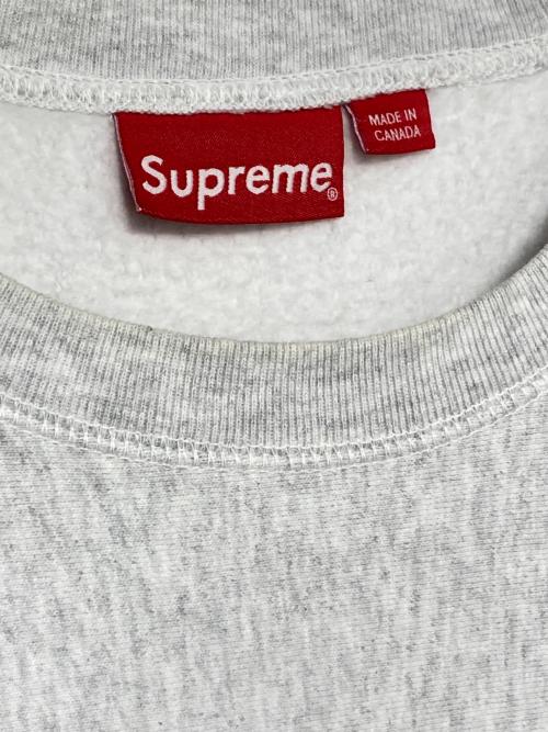 SUPREME（シュプリーム）SUPREME (シュプリーム) Box Logo Crewneck ライトグレー×レッド サイズ:Sの古着・服飾アイテム
