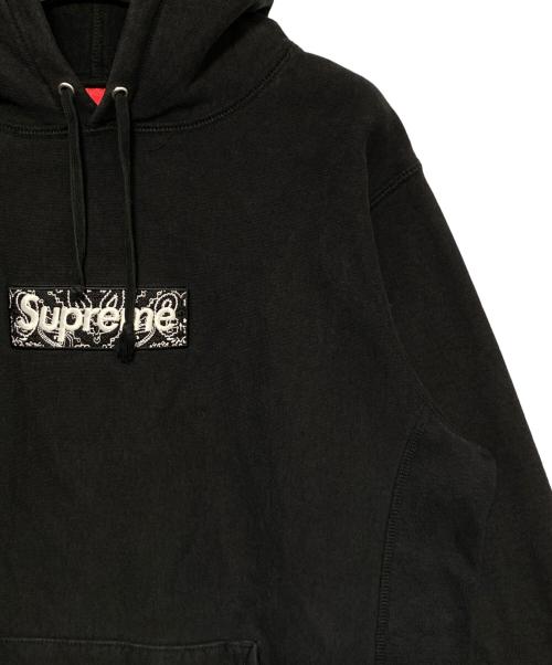 SUPREME（シュプリーム）SUPREME (シュプリーム) Bandana Box Logo Hooded Sweatshirt ブラック サイズ:Sの古着・服飾アイテム