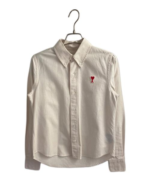 ami（アミ）ami (アミ) BDロゴシャツ ベージュ サイズ:XSの古着・服飾アイテム