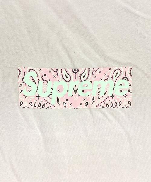 SUPREME（シュプリーム）SUPREME (シュプリーム) Bandana Box Logo Tee ピンク サイズ:Mの古着・服飾アイテム