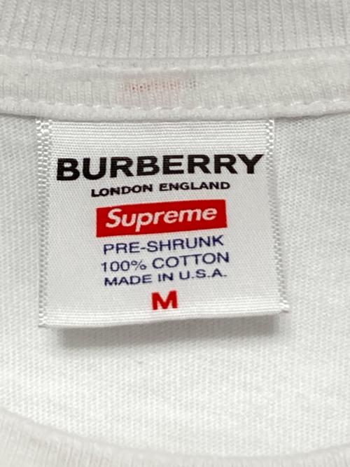 SUPREME（シュプリーム）SUPREME (シュプリーム) BURBERRY (バーバリー) Box Logo Tee ホワイト サイズ:Mの古着・服飾アイテム