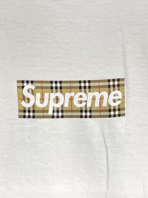 SUPREME（シュプリーム）SUPREME (シュプリーム) BURBERRY (バーバリー) Box Logo Tee ホワイト サイズ:Mの古着・服飾アイテム