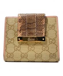 GUCCI（グッチ）の古着「GGキャンバス シェリーライン 2つ折り財布」
