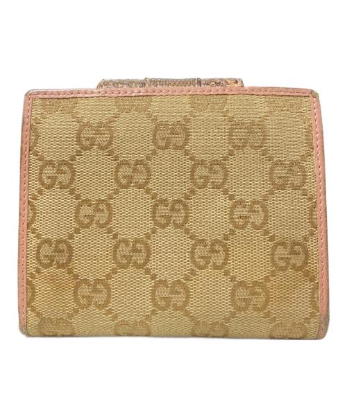 GUCCI（グッチ）GUCCI (グッチ) GGキャンバス シェリーライン 2つ折り財布の古着・服飾アイテム