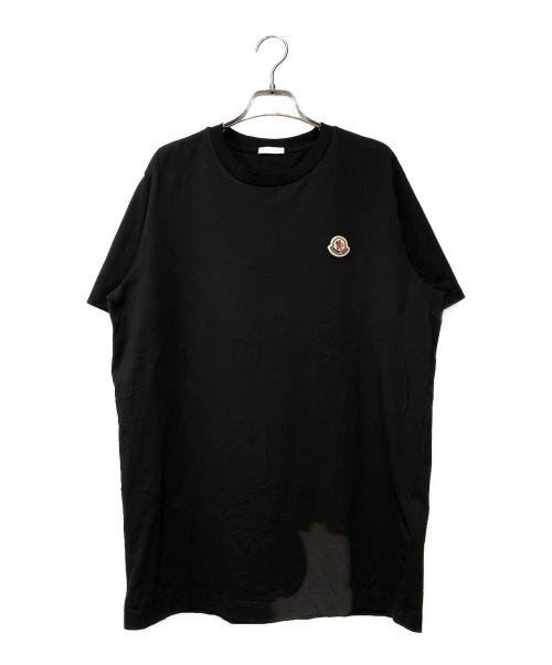 MONCLER（モンクレール）MONCLER (モンクレール) 半袖ロゴカットソー ブラック サイズ:Lの古着・服飾アイテム