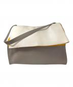 CELINEセリーヌ）の古着「オールソフトショルダーバッグ」｜ホワイト×グレージュ