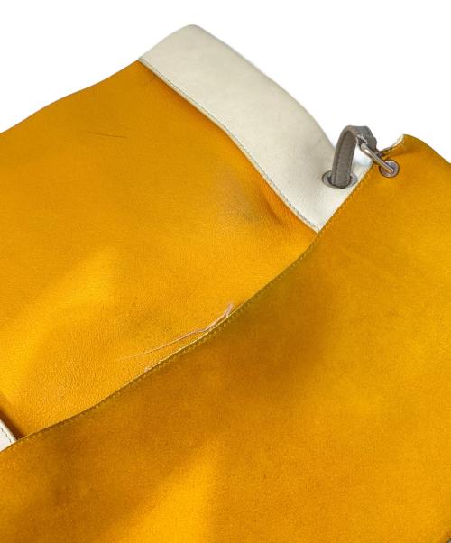 CELINE（セリーヌ）CELINE (セリーヌ) オールソフトショルダーバッグ ホワイト×グレージュの古着・服飾アイテム