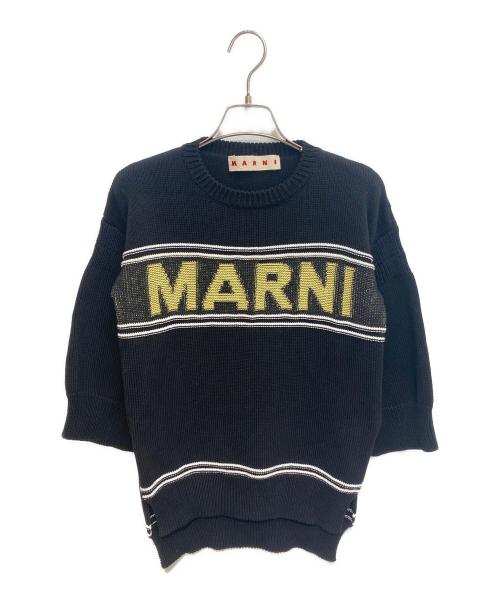 MARNI（マルニ）MARNI (マルニ) ロゴニットセーター ブラック サイズ:36の古着・服飾アイテム