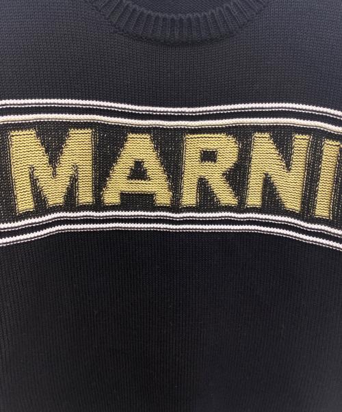 MARNI（マルニ）MARNI (マルニ) ロゴニットセーター ブラック サイズ:36の古着・服飾アイテム