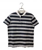 Saint Laurent Parisサンローランパリ）の古着「ロゴ刺繍ポロシャツ」｜ブラック×グレー