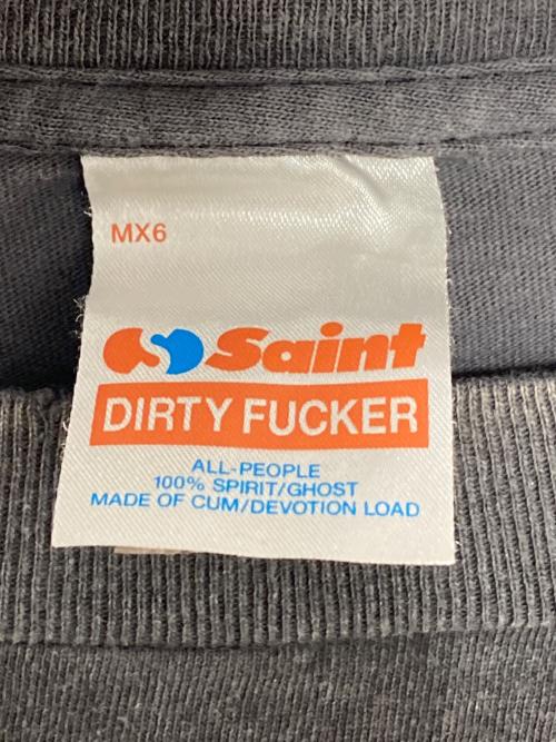 SAINT MICHAEL（セントマイケル）SAINT MICHAEL (セントマイケル) SS TEE / EGG グレー サイズ:Lの古着・服飾アイテム