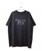 MM6 Maison Margielaエムエムシックスメゾンマルジェラ）の古着「25SS Pool For Fun Tシャツ」｜ブラック