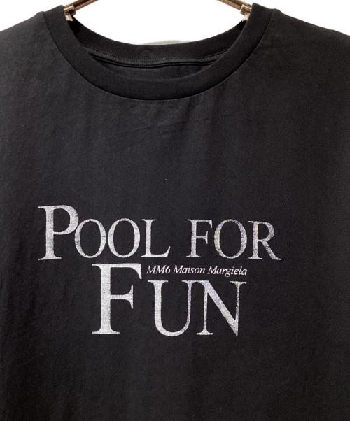 MM6 Maison Margiela（エムエムシックスメゾンマルジェラ）MM6 Maison Margiela (エムエムシックスメゾンマルジェラ) 25SS Pool For Fun Tシャツ ブラック サイズ:Lの古着・服飾アイテム