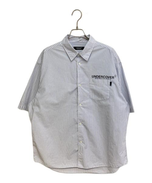 UNDERCOVER（アンダーカバー）UNDERCOVER (アンダーカバー) ストライプ半袖シャツ ブルー サイズ:3の古着・服飾アイテム