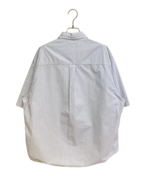 UNDERCOVER（アンダーカバー）UNDERCOVER (アンダーカバー) ストライプ半袖シャツ ブルー サイズ:3の古着・服飾アイテム