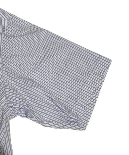 UNDERCOVER（アンダーカバー）UNDERCOVER (アンダーカバー) ストライプ半袖シャツ ブルー サイズ:3の古着・服飾アイテム