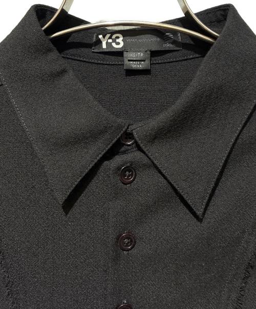 Y-3（ワイスリー）Y-3 (ワイスリー) デザインロングシャツ ブラック サイズ:XSの古着・服飾アイテム