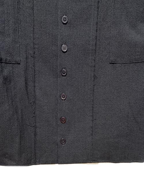 Y-3（ワイスリー）Y-3 (ワイスリー) デザインロングシャツ ブラック サイズ:XSの古着・服飾アイテム