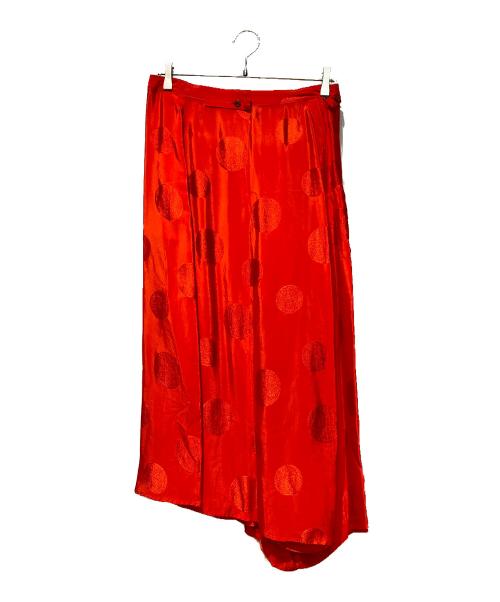 yohji yamamoto+noir（ヨウジヤマモトプリュスノアール）yohji yamamoto+noir (ヨウジヤマモトプリュスノアール) 水玉模様サルエルパンツ レッド サイズ:1の古着・服飾アイテム