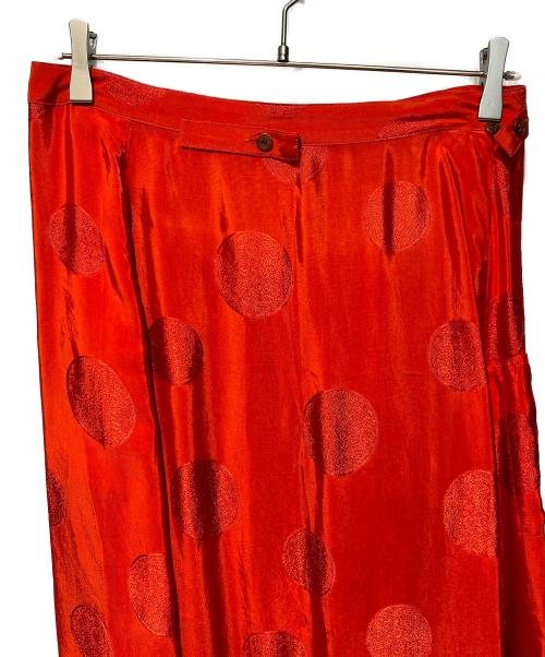 yohji yamamoto+noir（ヨウジヤマモトプリュスノアール）yohji yamamoto+noir (ヨウジヤマモトプリュスノアール) 水玉模様サルエルパンツ レッド サイズ:1の古着・服飾アイテム