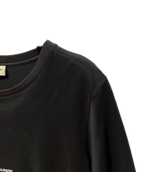 Saint Laurent Paris（サンローランパリ）Saint Laurent Paris (サンローランパリ) ロゴ半袖Tシャツ ブラック サイズ:Lの古着・服飾アイテム