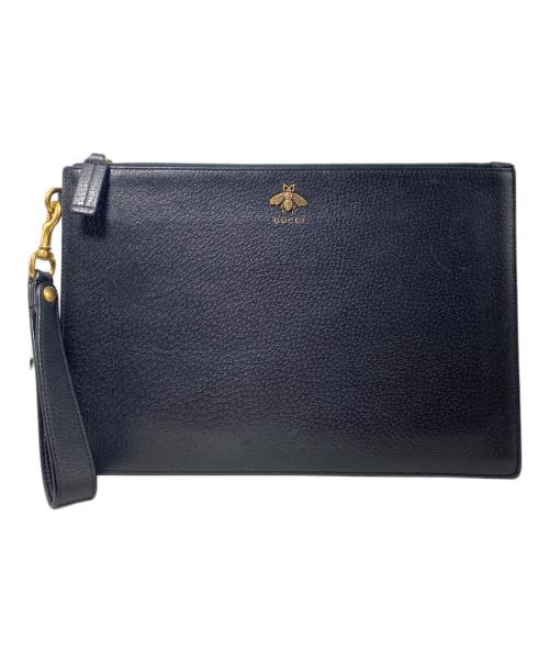GUCCI（グッチ）GUCCI (グッチ) アニマリエ クラッチバッグ ブラックの古着・服飾アイテム