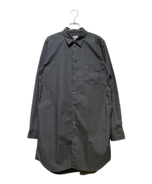 BLACK COMME des GARCONS（ブラックコムデギャルソン）BLACK COMME des GARCONS (ブラックコムデギャルソン) ロングシャツ ブラック サイズ:Lの古着・服飾アイテム