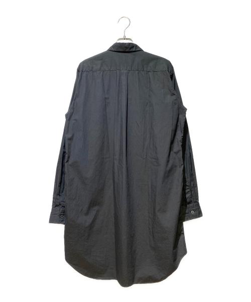 BLACK COMME des GARCONS（ブラックコムデギャルソン）BLACK COMME des GARCONS (ブラックコムデギャルソン) ロングシャツ ブラック サイズ:Lの古着・服飾アイテム