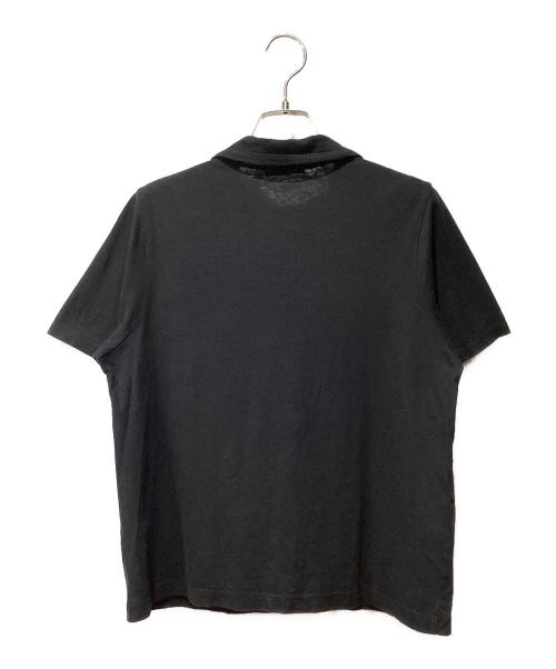 Y's for living（ワイズフォーリビング）Y's for living (ワイズフォーリビング) ラウンドカラーポロシャツ ブラック サイズ:-の古着・服飾アイテム