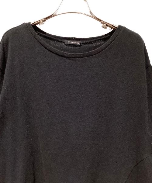 Y's for living（ワイズフォーリビング）Y's for living (ワイズフォーリビング) アシンメトリーカットソー ブラック サイズ:-の古着・服飾アイテム