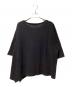Y's for living（ワイズフォーリビング）の古着「アシンメトリーカットソー」｜ブラック