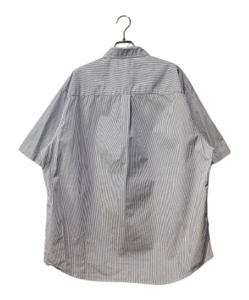 UNDERCOVER（アンダーカバー）UNDERCOVER (アンダーカバー) ストライプ半袖シャツ ブルー サイズ:3の古着・服飾アイテム