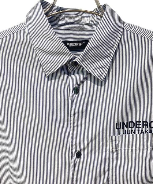 UNDERCOVER（アンダーカバー）UNDERCOVER (アンダーカバー) ストライプ半袖シャツ ブルー サイズ:3の古着・服飾アイテム